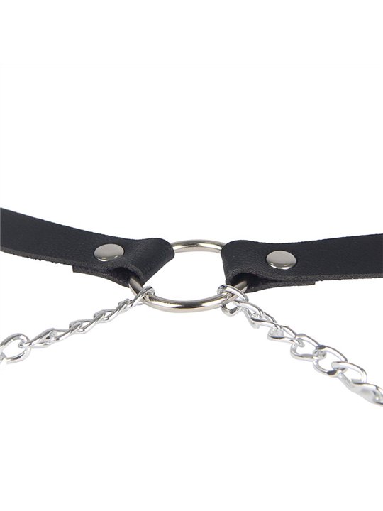 Subblime - Leather Belt Harness Black One Size