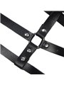 Subblime - Leather Ring Chest Harness Black One Size