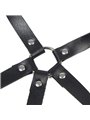 Subblime - Leather Ring Chest Harness Black One Size