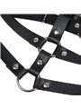 Subblime - Leather Ring Chest Harness Black One Size