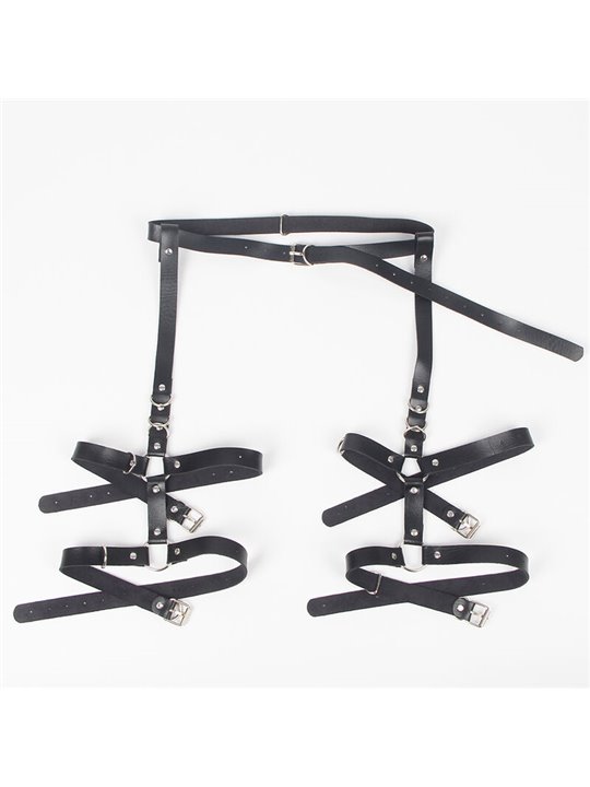 Subblime - Garter Harness With Rings One Size