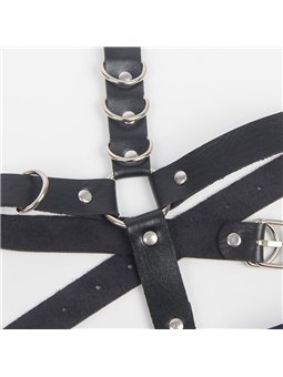 Subblime - Garter Harness With Rings One Size