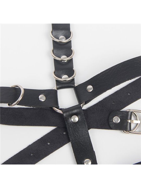 Subblime - Garter Harness With Rings One Size