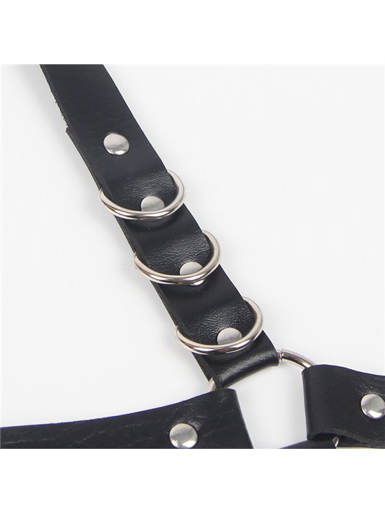 Subblime - Garter Harness With Rings One Size