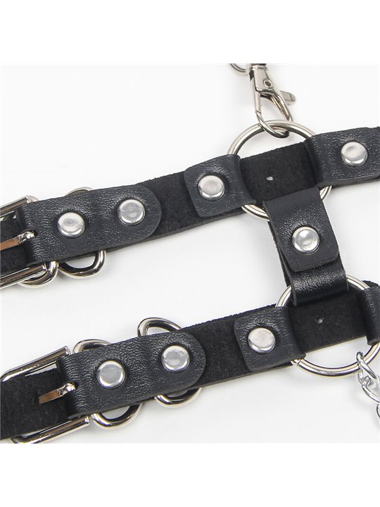 Subblime - Harness With Straps And Chaindetails One Size