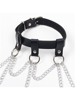 Subblime - Full Body Harness With Star Chaindetail One Size