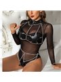 Subblime - Full Body Harness With Star Chaindetail One Size