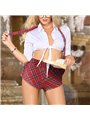 Subblime - Costume da Studentessa Sexy con Camicia e Pantaloncino L/XL