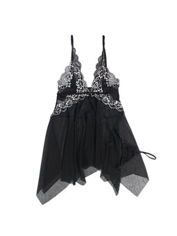 Subblime - Babydoll Fabric Tulle Chest Lace L/Xl
