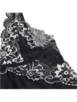 Subblime - Babydoll Fabric Tulle Chest Lace L/Xl