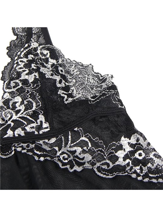 Subblime - Babydoll Fabric Tulle Chest Lace L/Xl