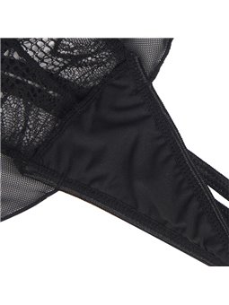 Subblime - Teddy Halter Neck Bare Back Lace Black L/Xl