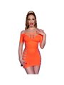 Chilirose CR 4704 Mini Abito Sexy senza Cuciture S/M Arancione