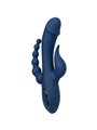 Calexotics Triple Orgasm - Vibratore Rabbit in Silicone Triplo Orgasmo Blu