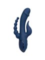 Calexotics Triple Orgasm - Vibratore Rabbit in Silicone Triplo Orgasmo Blu