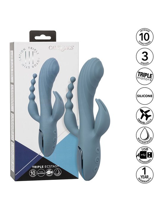 Calexotics - Vibrator Triple Ecstasy Grey