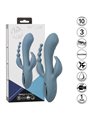 Calexotics Triple Ecstasy - Vibratore Rabbit in Silicone Triplo Orgasmo Grigio