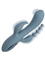 Calexotics Triple Ecstasy - Vibratore Rabbit in Silicone Triplo Orgasmo Grigio