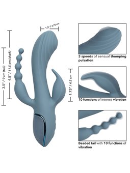 Calexotics - Vibrator Triple Ecstasy Grey