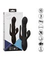 Calexotics Triple Euphoria - Vibratore Rabbit in Silicone Triplo Orgasmo Nero