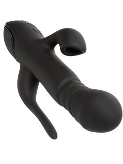 Calexotics Triple Euphoria - Vibratore Rabbit in Silicone Triplo Orgasmo Nero