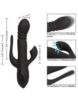Calexotics - Vibrator Triple Euphoria Black