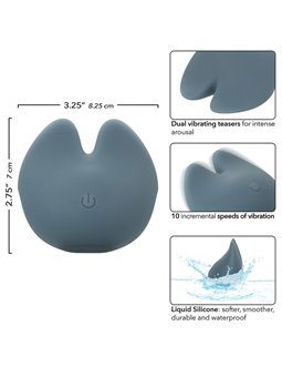 Calexotics Mod Curve - Massaggiatore Intimo in Silicone Liquido Blu