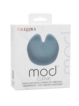 Calexotics Mod Curve - Massaggiatore Intimo in Silicone Liquido Blu