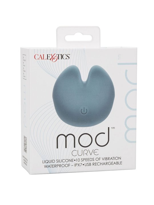 Calexotics Mod Curve - Massaggiatore Intimo in Silicone Liquido Blu