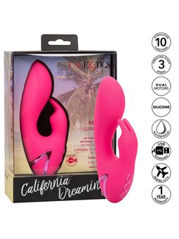 Calexotics - So. Cal Sunshine Vibrator Rabbit Fuchsia By California Dreaming