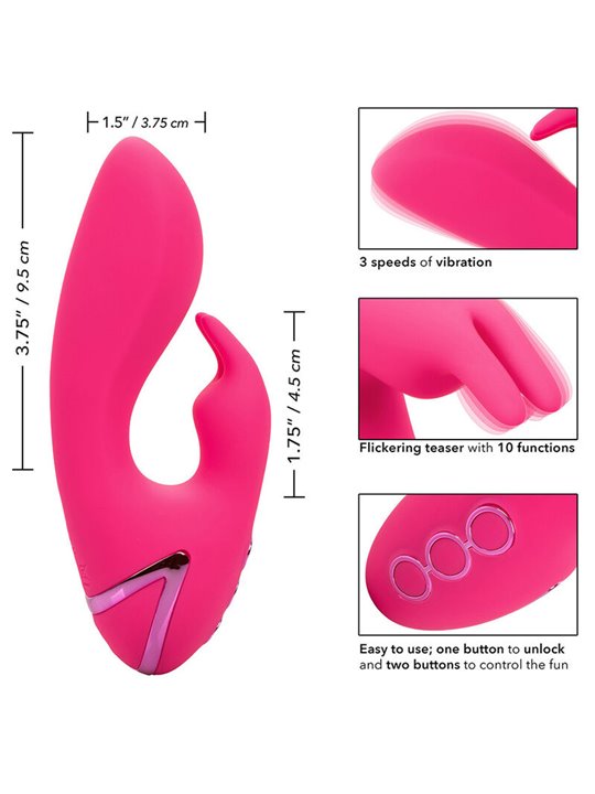 Calexotics - So. Cal Sunshine Vibrator Rabbit Fuchsia By California Dreaming