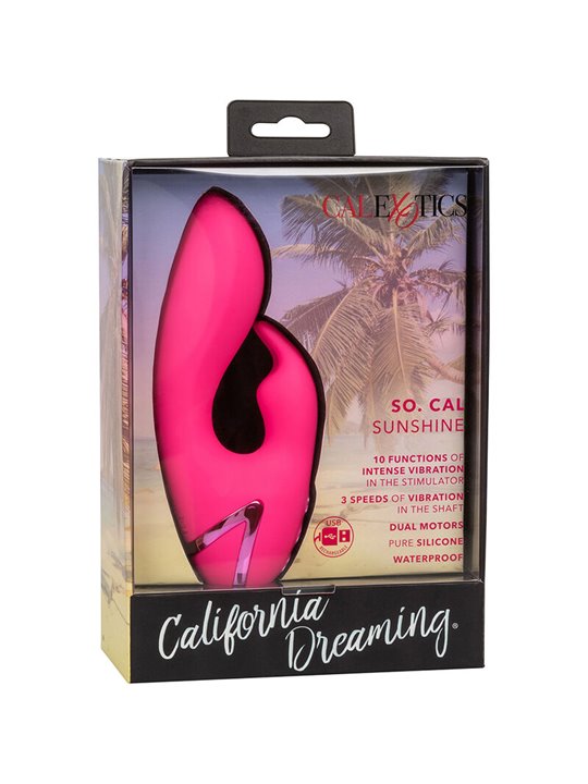 Calexotics - So. Cal Sunshine Vibrator Rabbit Fuchsia By California Dreaming