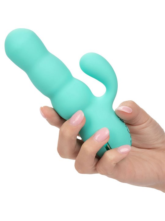Calexotics Del Mar Diva - Vibratore Rabbit con Funzione Up & Down Verde Acqua