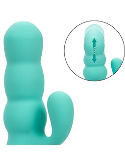 Calexotics Del Mar Diva - Vibratore Rabbit con Funzione Up & Down Verde Acqua