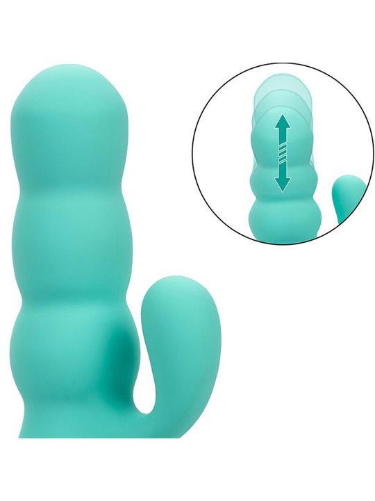 Calexotics Del Mar Diva - Vibratore Rabbit con Funzione Up & Down Verde Acqua