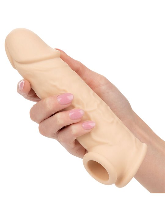 Calexotics Performance Maxx - Dildo Cavo Estensore per Pene 18,5 Cm Beige