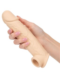 Calexotics Performance Maxx - Dildo Cavo Estensore per Pene 22,25 Cm Beige