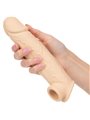 Calexotics Performance Maxx - Dildo Cavo Estensore per Pene 22,25 Cm Beige