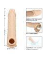 Calexotics Performance Maxx - Dildo Cavo Estensore per Pene 22,25 Cm Beige