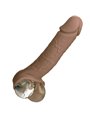 Calexotics Performance Maxx - Dildo Cavo Estensore per Pene 22,25 Cm Marrone