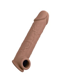 Calexotics Performance Maxx - Dildo Cavo Estensore per Pene 22,25 Cm Marrone