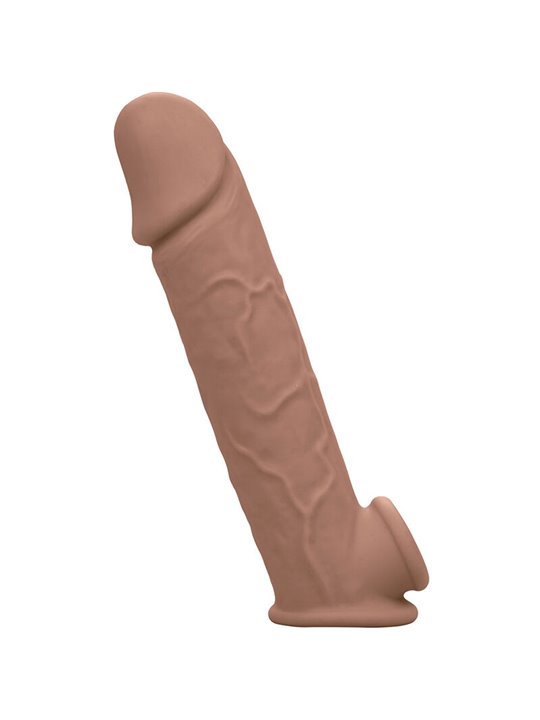 Calexotics Performance Maxx - Dildo Cavo Estensore per Pene 22,25 Cm Marrone