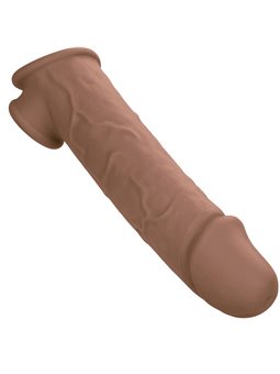 Calexotics Performance Maxx - Dildo Cavo Estensore per Pene 22,25 Cm Marrone