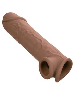 Calexotics Performance Maxx - Dildo Cavo Estensore per Pene 22,25 Cm Marrone