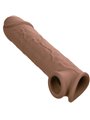 Calexotics Performance Maxx - Dildo Cavo Estensore per Pene 22,25 Cm Marrone