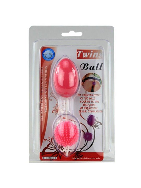 Baile Twins Ball Combinated - Palline Anali e Vaginali in Silicone Rosa