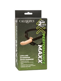 Calexotics Performance Maxx - Dildo Cavo Estensore per Pene 17,25 Cm Beige