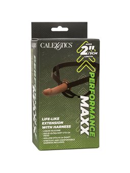Calexotics - Performance Maxx Life-Like Extension With Harness Brown Skin