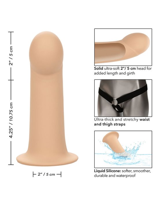 Calexotics Performance Maxx - Dildo Cavo Estensore per Pene 16 Cm Beige