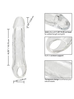 Calexotics Performance Maxx - Dildo Cavo Estensore Pene 17,75 Cm Trasparente